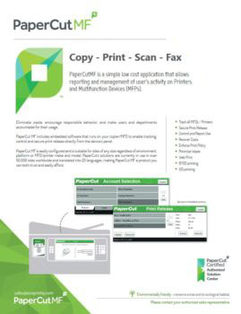 Ecoprintq Cover, Papercut MF, ABM Business Systems, Sharp, Copier, Printer, MFP, Service, Supplies, HP, Xerox, CT, Connecticut