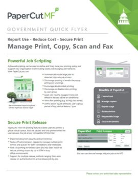 Government Flyer Cover, Papercut MF, ABM Business Systems, Sharp, Copier, Printer, MFP, Service, Supplies, HP, Xerox, CT, Connecticut