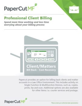Professional Client Billing Cover, Papercut MF, ABM Business Systems, Sharp, Copier, Printer, MFP, Service, Supplies, HP, Xerox, CT, Connecticut