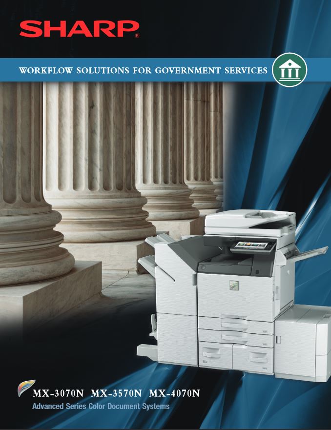 Color Advanced Series Government Brochure, Sharp, ABM Business Systems, Sharp, Copier, Printer, MFP, Service, Supplies, HP, Xerox, CT, Connecticut