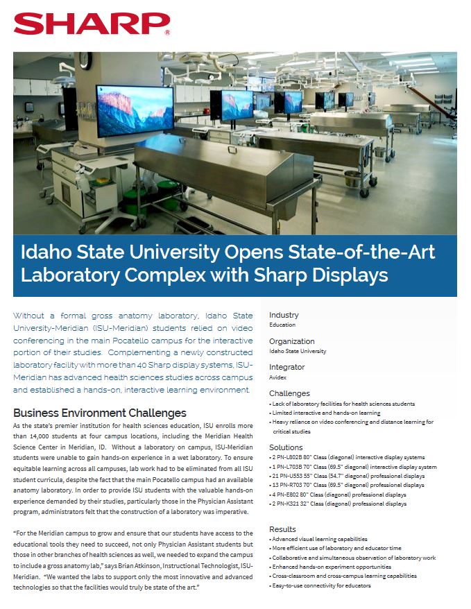 Idaho State Displays Case Study, Sharp, ABM Business Systems, Sharp, Copier, Printer, MFP, Service, Supplies, HP, Xerox, CT, Connecticut